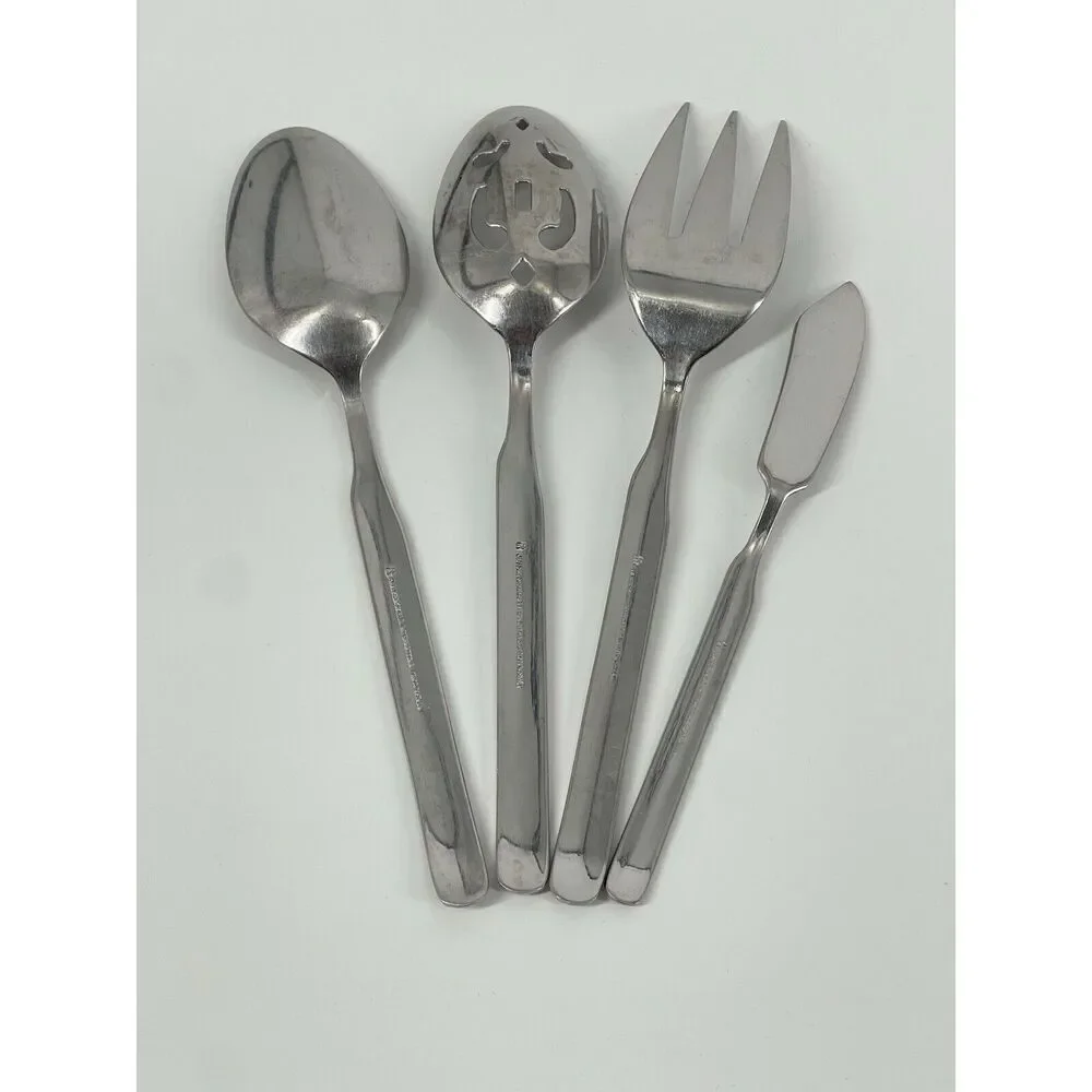 J A Henckels Zwilling Synergy Stainless Serving Set Spoons Fork Butter Spreader